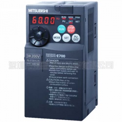 三菱變頻器FR-E720-0.1K日本原裝，電源三相220V,